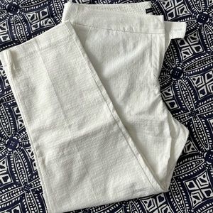 White patterned dress pants, size 12